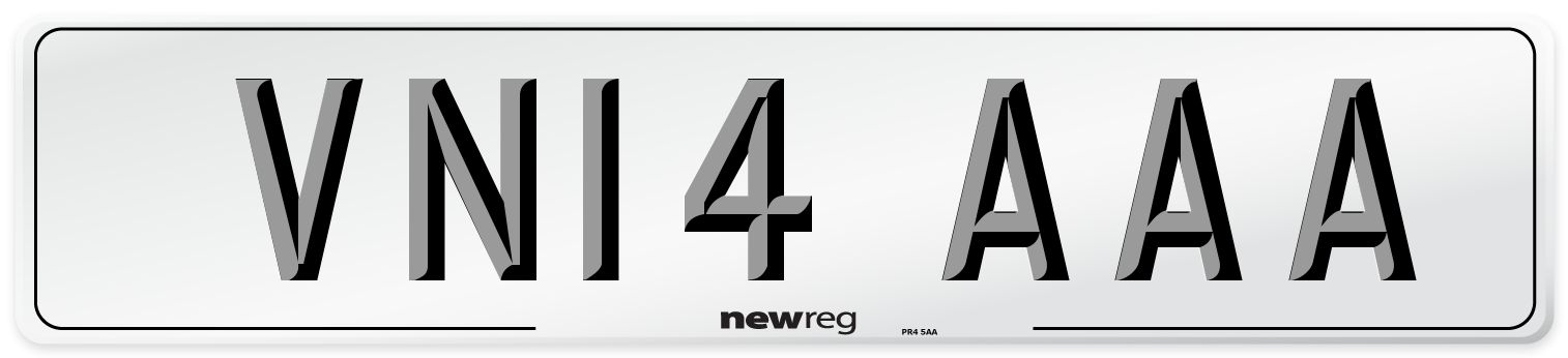 VN14 AAA Number Plate from New Reg